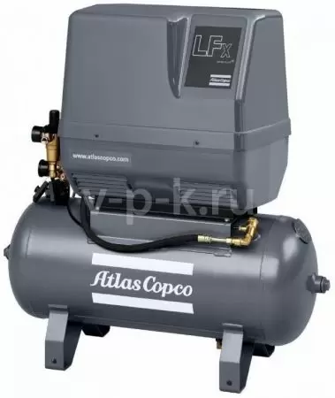 Поршневой компрессор Atlas Copco LFx 0,7 3PH на тележке с ресивером