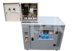 Бензиновый генератор Амперос LT12000МE-3 в кожухе с АВР  (с автозапуском) Бензиновый генератор Амперос LT12000МE-3 в кожухе с АВР  (с автозапуском) фото