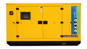 Дизельный генератор Aksa APD450A в кожухе  фото