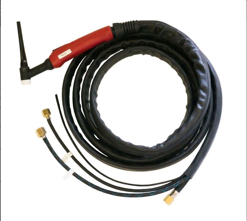 Aurora Горелка TIG 18 320A (100%) M12x1, газ 1/4G, вода 3/8G, 4m-с упр. разъёмами 2-3-5pin Aurora Горелка TIG 18 320A (100%) M12x1, газ 1/4G, вода 3/8G, 4m-с упр. разъёмами 2-3-5pin