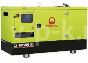 Дизельный генератор PRAMAC GSW65P 3-фазный в кожухе (альт. Mecc Alte ECP32-2M/4 B)  фото