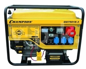 Бензиновый генератор Champion GG7501E-3  Бензиновый генератор Champion GG7501E-3  фото