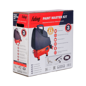 Поршневой компрессор Fubag Paint Master Kit + 3 предмета 646030 для гаража фото