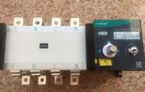 Реверсивный рубильник-переключатель с моторприводом 800А