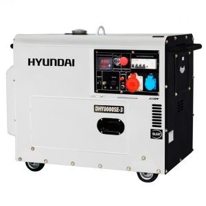 Дизельный генератор Hyundai DHY 8000SE-3  фото