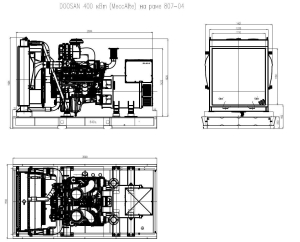 Дизельный генератор ТСС АД-400С-Т400-1РМ17 (Mecc Alte) 014888 промышленный фото
