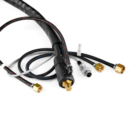 Горелка TIG TP 18 SUPER (ОКС 35-50, 2 pin, M12х1, 1/4G, 3/8G) 4м водяное охлаждение TBW1804-03 Горелка TIG TP 18 SUPER (ОКС 35-50, 2 pin, M12х1, 1/4G, 3/8G) 4м водяное охлаждение TBW1804-03