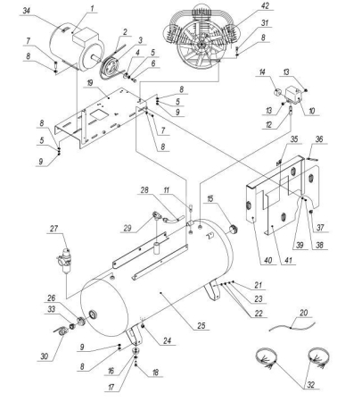 R 3101.00.00.201 Патрубок 3/8"х70 мм для 270lb75