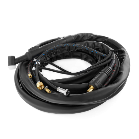 Горелка TIG TP 18 ANACONDA (ОКС 35-50, б/р, 2PIN) 8м водяное охлаждение AND1801-08 Горелка TIG TP 18 ANACONDA (ОКС 35-50, б/р, 2PIN) 8м водяное охлаждение AND1801-08