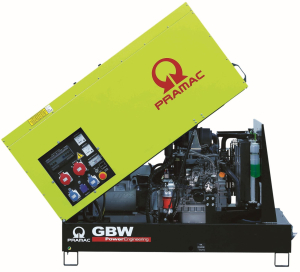 Дизельный генератор PRAMAC GBW45P 3-фазный в кожухе (альт. Pramac PB22C/4)  фото