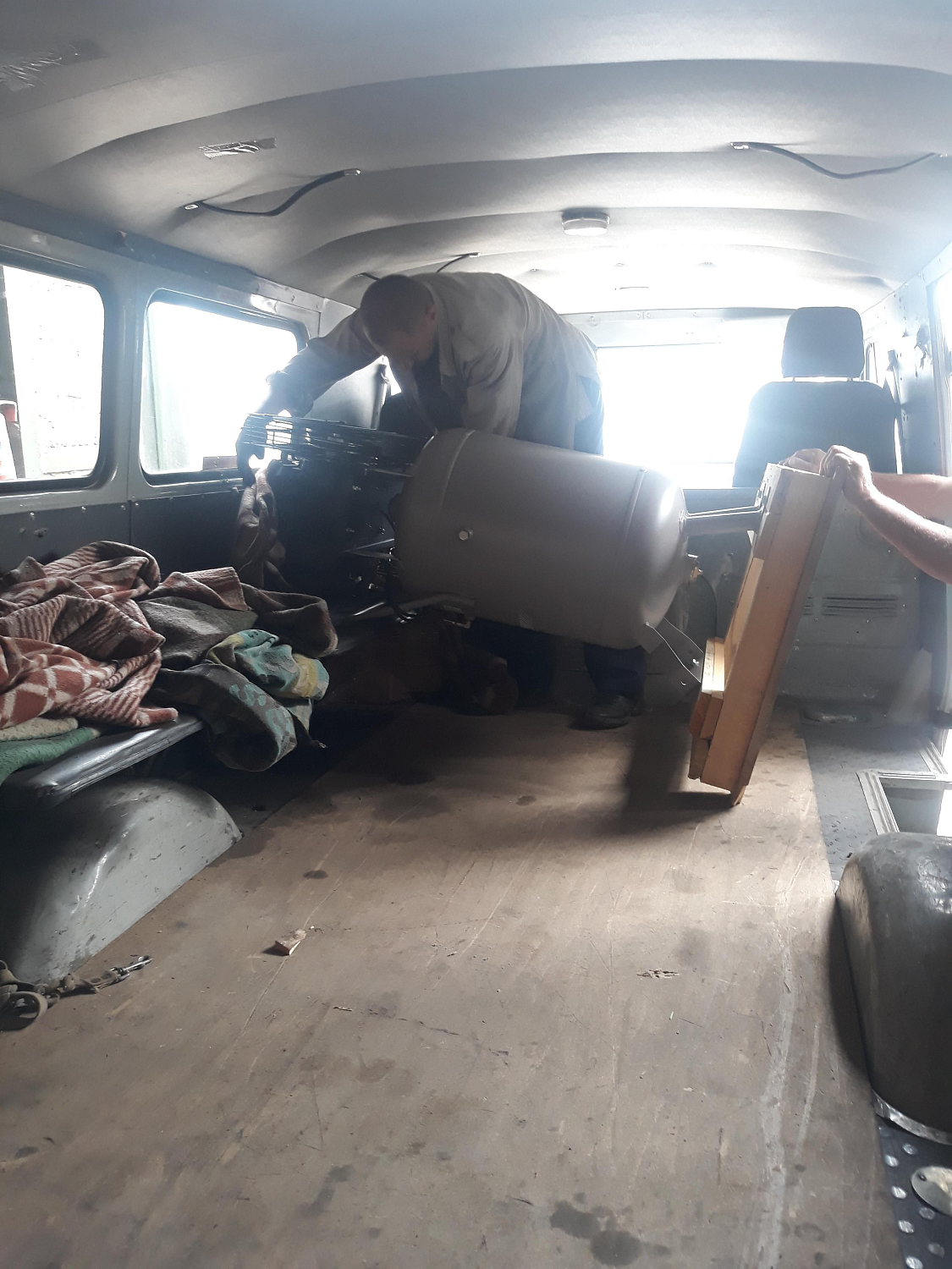 Отгрузка клиенту вертикального компрессора