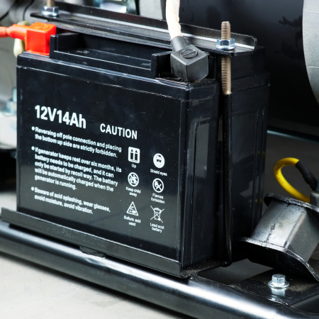 Бензиновый генератор  PRG 5000 ES генератор + Комплект колес и ручек для электростанций в ПОДАРОК