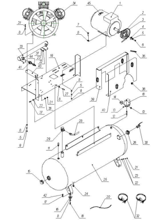 R 3106.00.00.021 Переходник 2"Mх3/4"F для 500w115-16