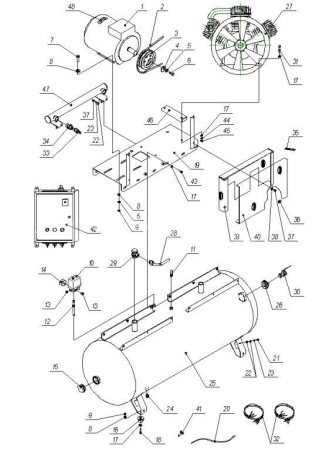 R 3106.00.00.021 Переходник 2"Mх3/4"F для 500w95T-10