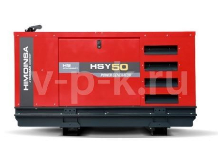 Дизельный генератор Himoinsa  HSY-50 T5 в кожухе увеличенный бак